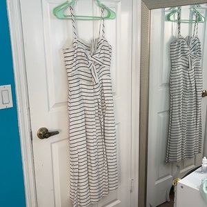 Antonio Melani size 4 black and white stripe dress